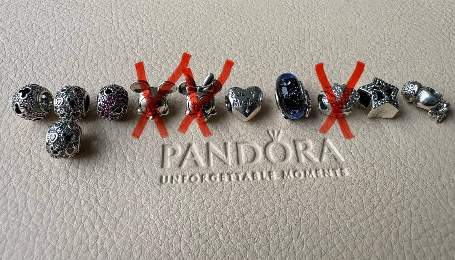 PANDORA DISNEY MICKEY MINNIE, Pandora, Nieuw, Ophalen of Verzenden, 4 bedels of meer