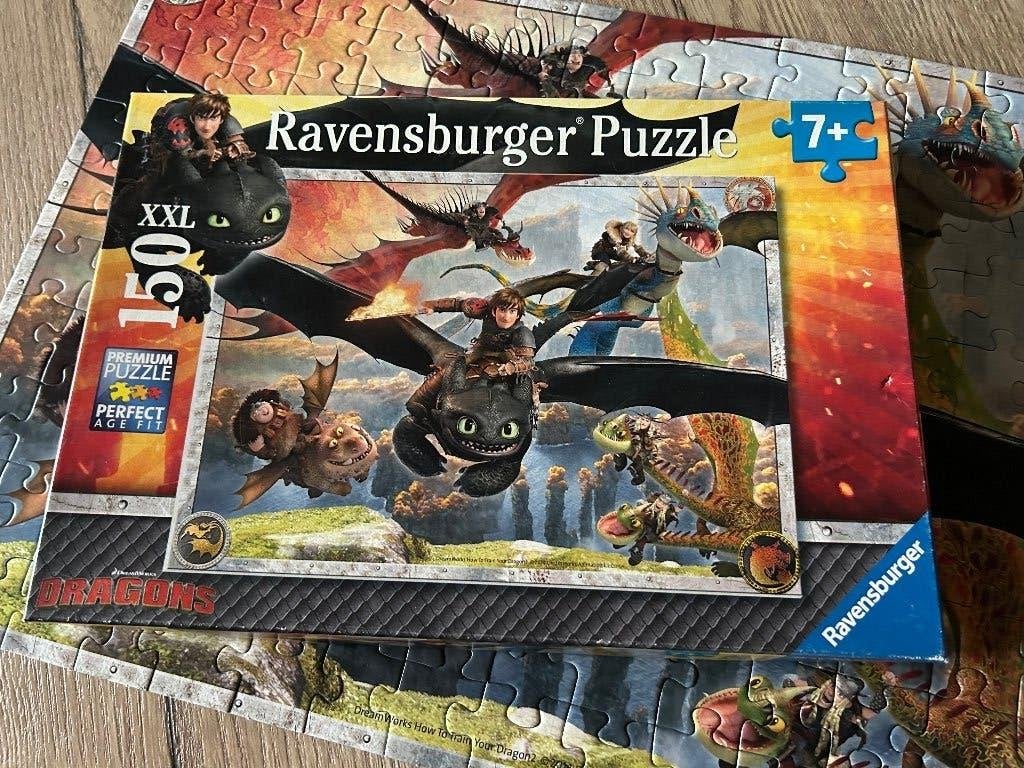 Ravensburger “Dragons” 150 stukjes, Ophalen of Verzenden, Meer dan 50 stukjes, Zo goed als nieuw