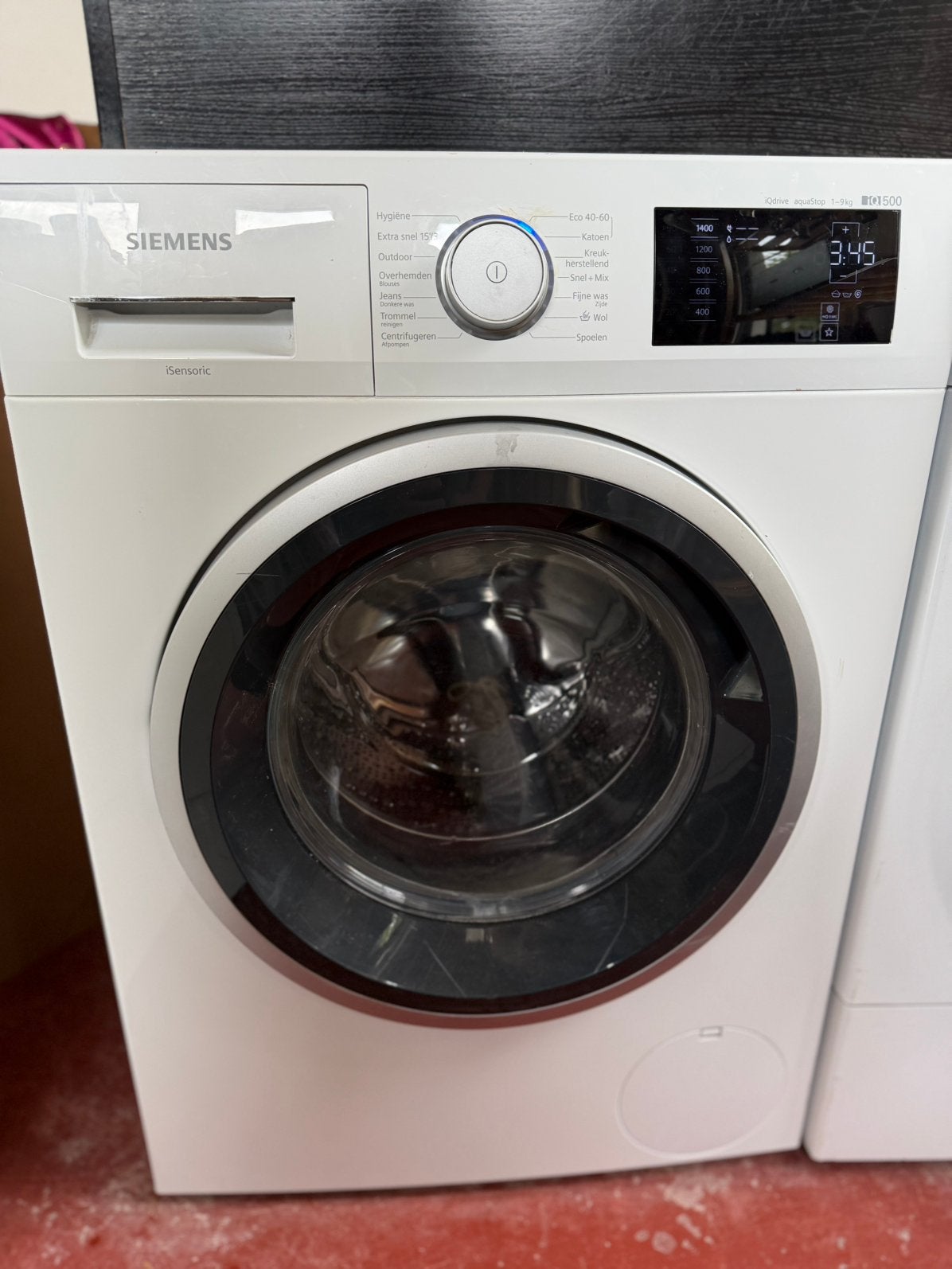Siemens iQ500 Wasmachine 9 kg – 1400 tpm – Werkt perfect, Elektronische apparatuur, Ophalen, Zo goed als nieuw