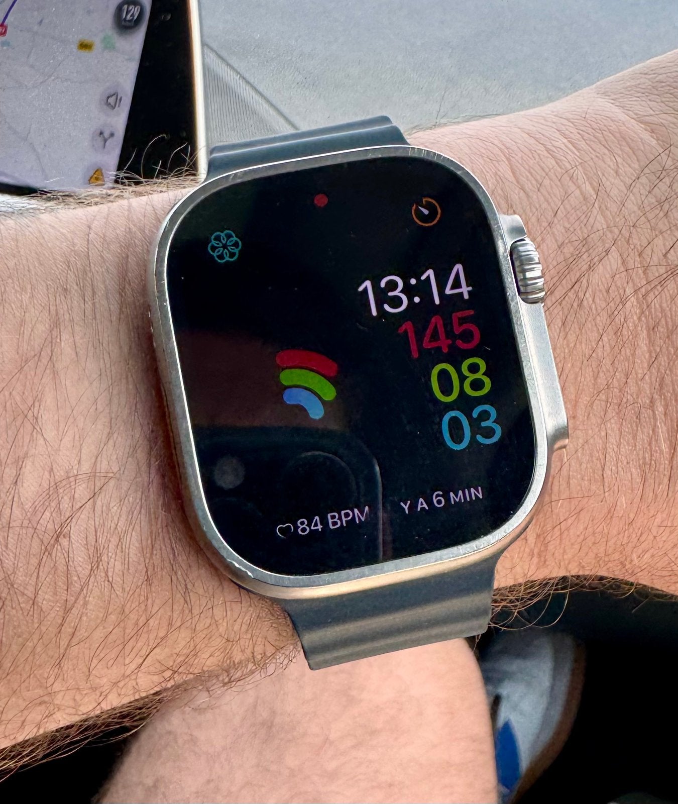 Apple Watch Ultra 1, écran défectueux (scintillement), Étanche, Avancer d'un pas, Gris, Enlèvement ou Envoi