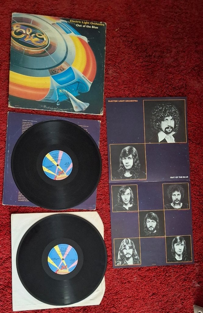 VINTAGE Electric Light Orchestra – Out of the Blue, CD & DVD, Vinyles | Autres Vinyles, Utilisé, Double LP, Double LP, Pressage original
