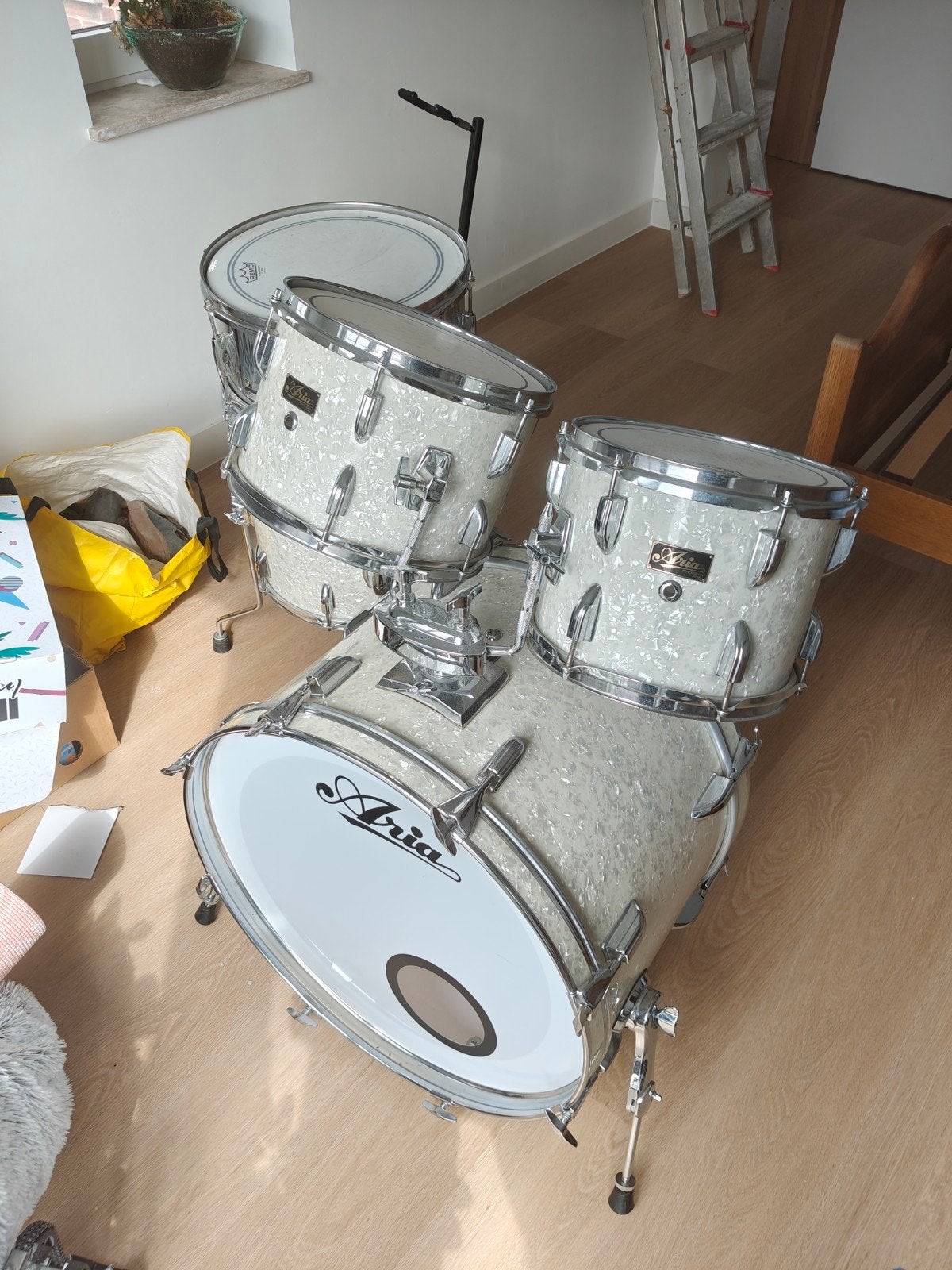 Vintage drumkit  70's Japanse Aria, Muziek en Instrumenten, Ophalen of Verzenden, Pearl