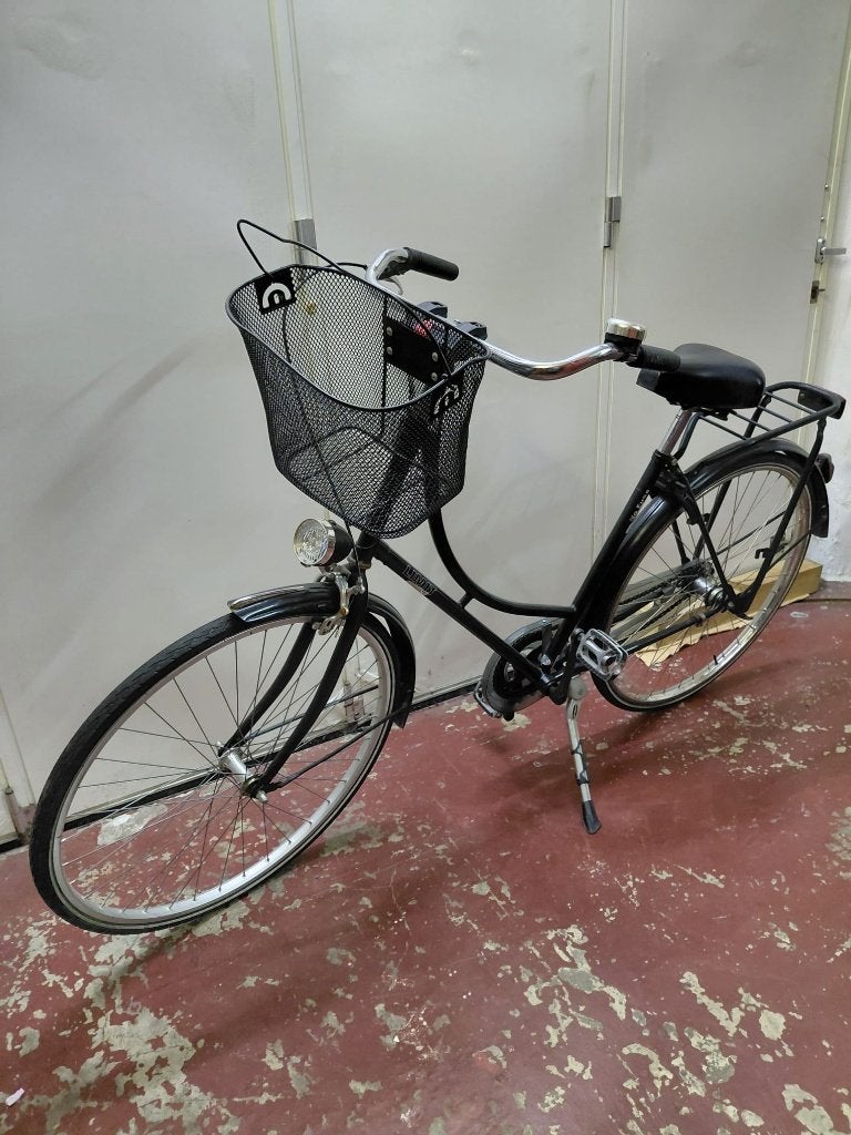 Rijklare damesfiets zonder versnellingen, Fietsen en Brommers, Ophalen, Zo goed als nieuw, Terugtraprem, Overige merken