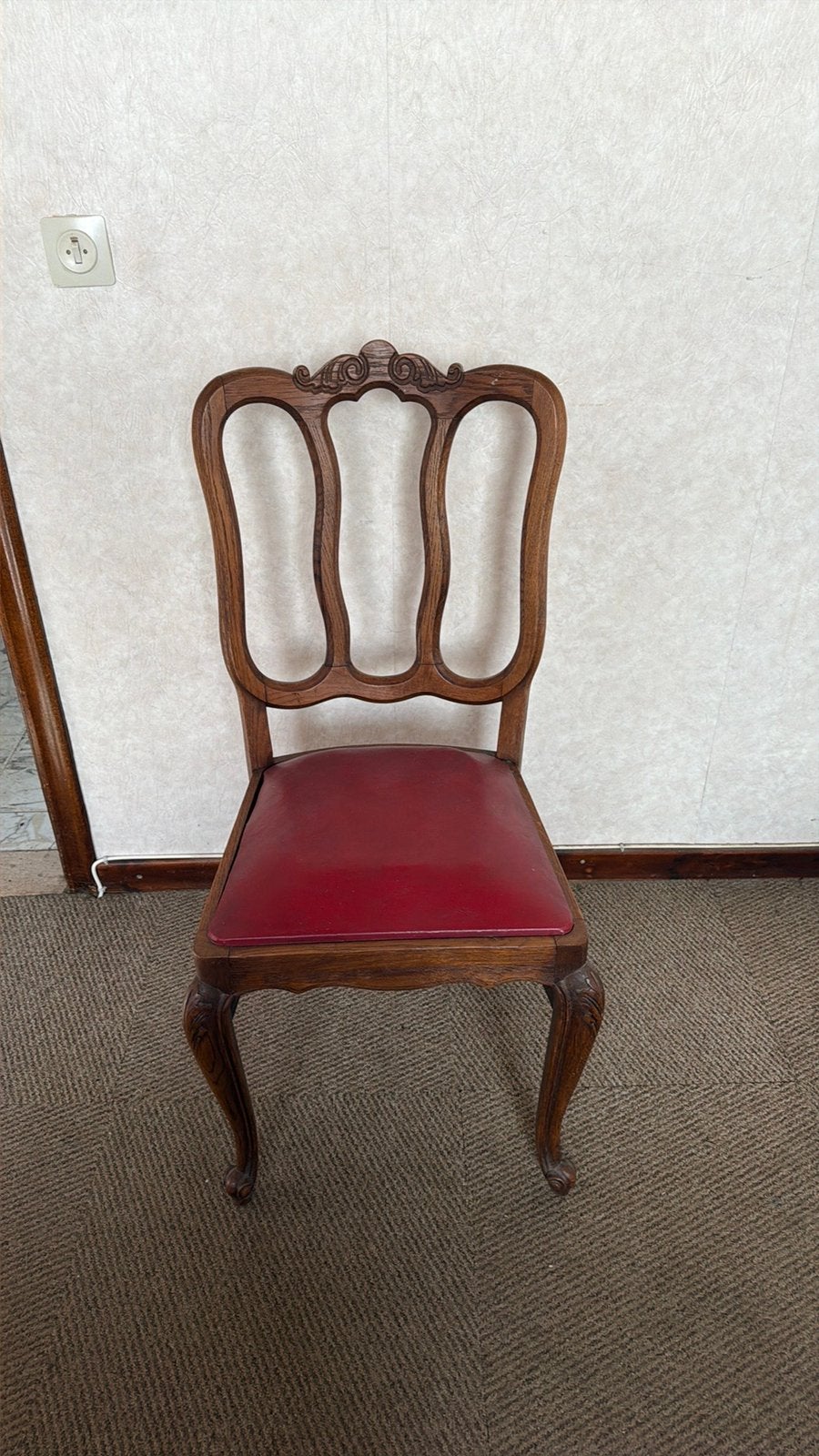 Gratis! Eettafel met 6 stoelen, Ophalen, Gebruikt, Antiek
