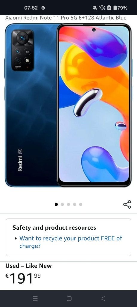Redmi 11 pro, Neuf, 10 mégapixels ou plus, Symbian OS, Enlèvement