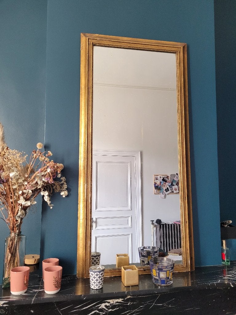 Miroir / trumeau de cheminée, Antiquités & Art, Antiquités | Miroirs, Enlèvement, Rectangulaire, 50 à 100 cm, 100 à 150 cm