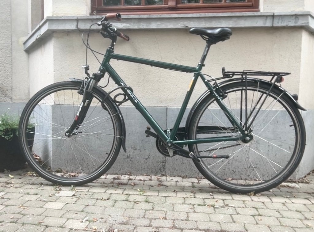 Vello de Ville, Fietsen en Brommers, Fietsen | Heren | Herenfietsen, Velgrem, Zo goed als nieuw, 53 tot 57 cm, Ophalen