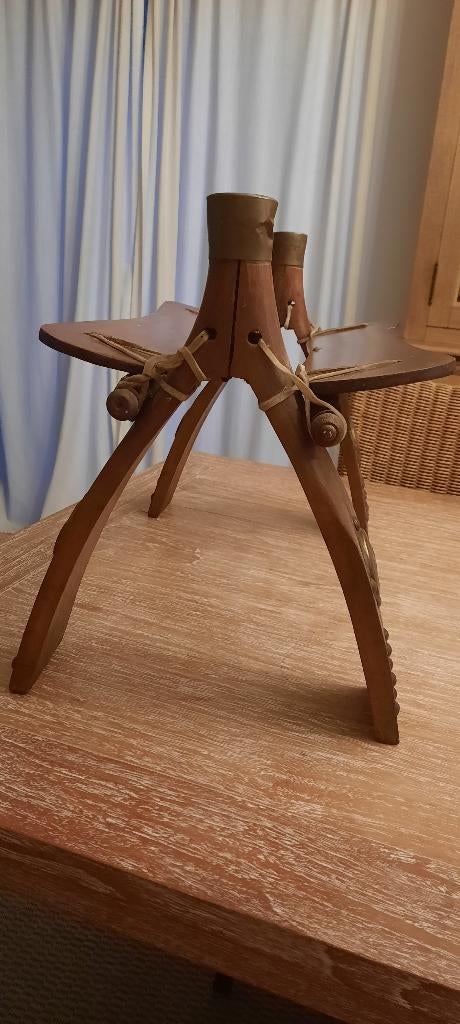 Egyptisch kamelenzadel, decoratief voetenbankje, Ophalen, Gebruikt, Vintage