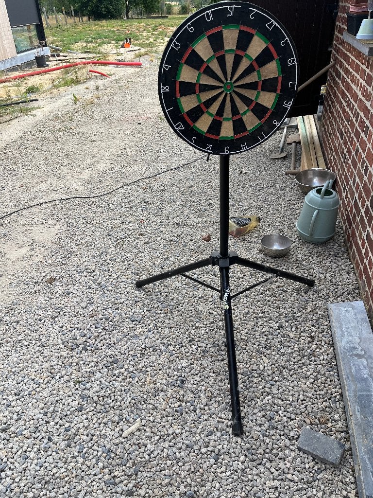 Darts board + voet, Enlèvement, Utilisé, Cible de fléchettes