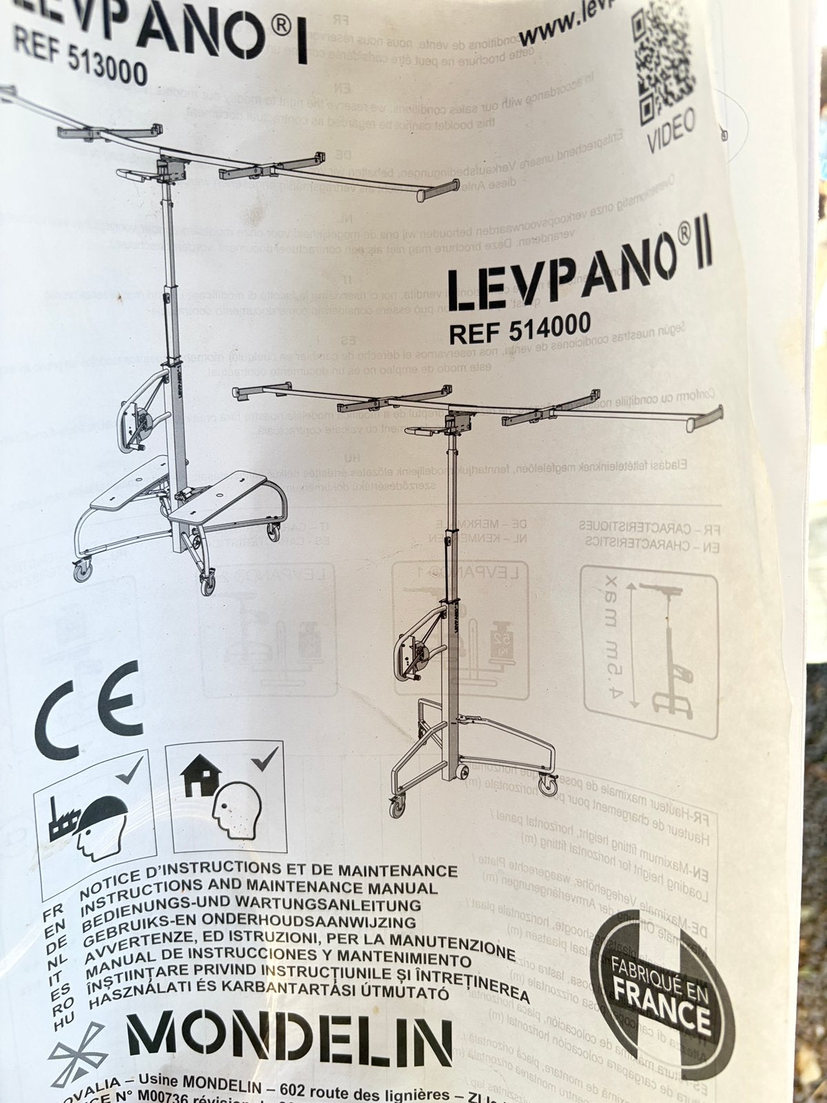 Platenlift Levpano II, Doe-het-zelf en Bouw, Bouwliften, Ophalen, Zo goed als nieuw