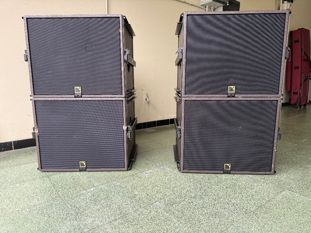 L'acoustics baskasten + LA4X versterker, Ophalen, Gebruikt, Subwoofer, Overige merken