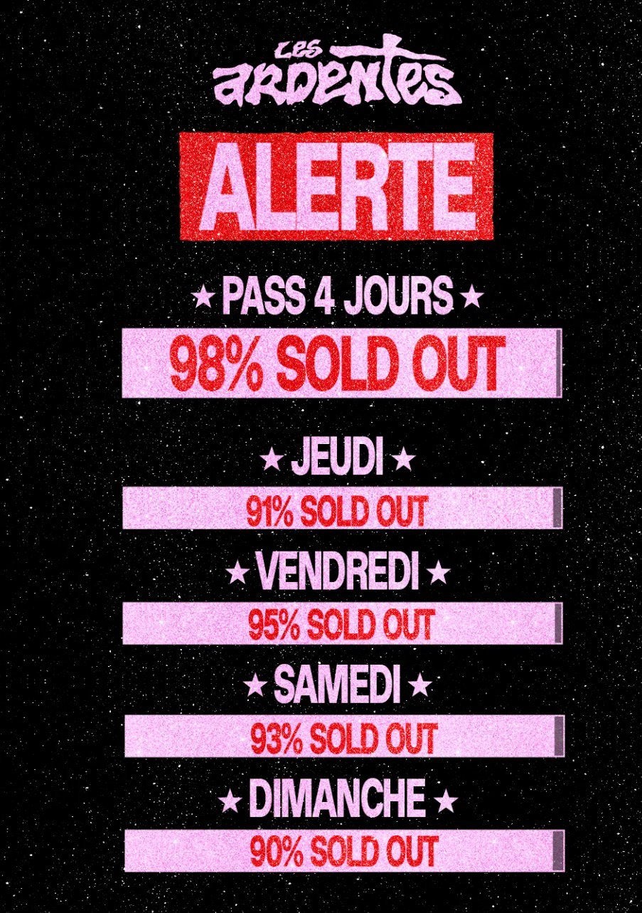 Pass 4 jours - Ardentes Liege, Tickets & Billets