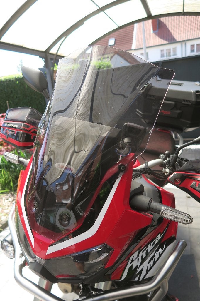 Verhoogd donker motorscherm GIVI voor Honda Africa Twin, Motoren, Onderdelen | Honda, Ophalen of Verzenden, Gebruikt