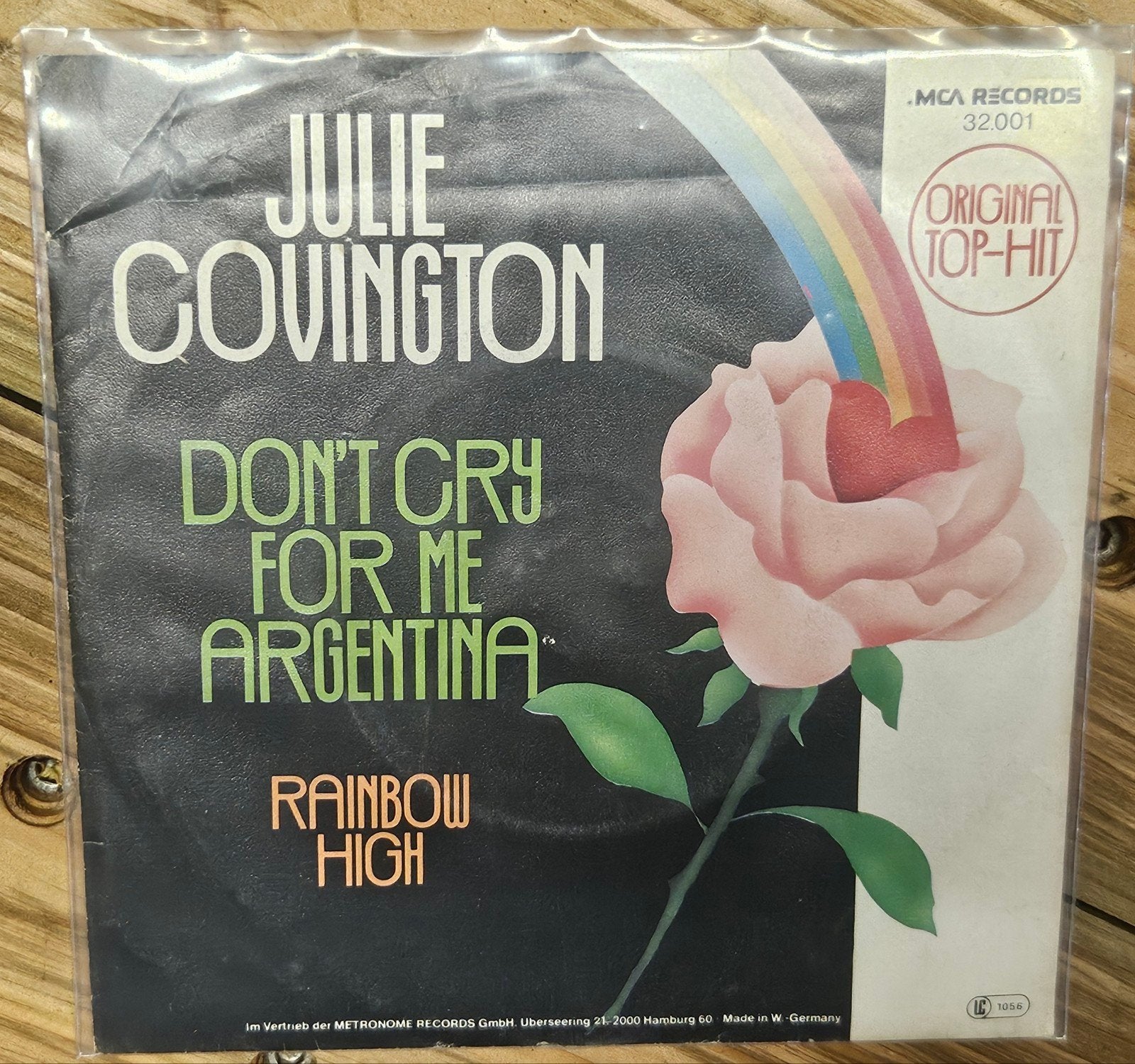 « Ne pleure pas pour moi » de Julie Covington, Argentine 1, Enlèvement ou Envoi