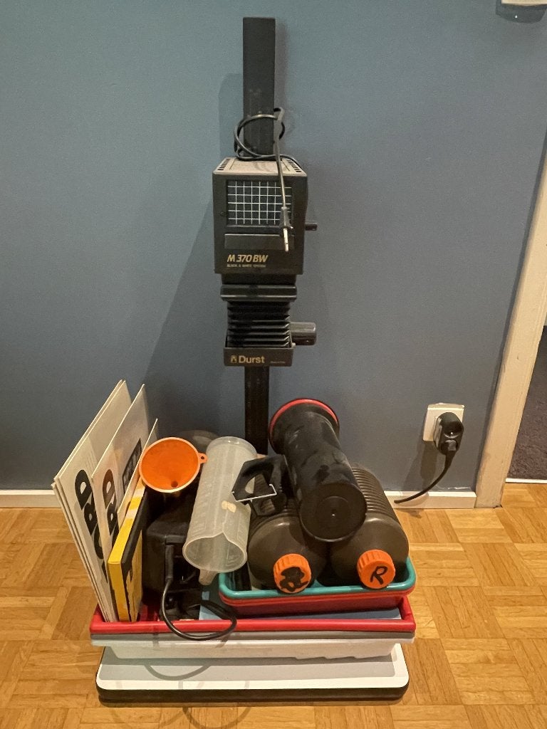 Zwart/wit fotoontwikkelingsset, Audio, Tv en Foto, Ophalen, Zo goed als nieuw, Paterson, Complete dokaset