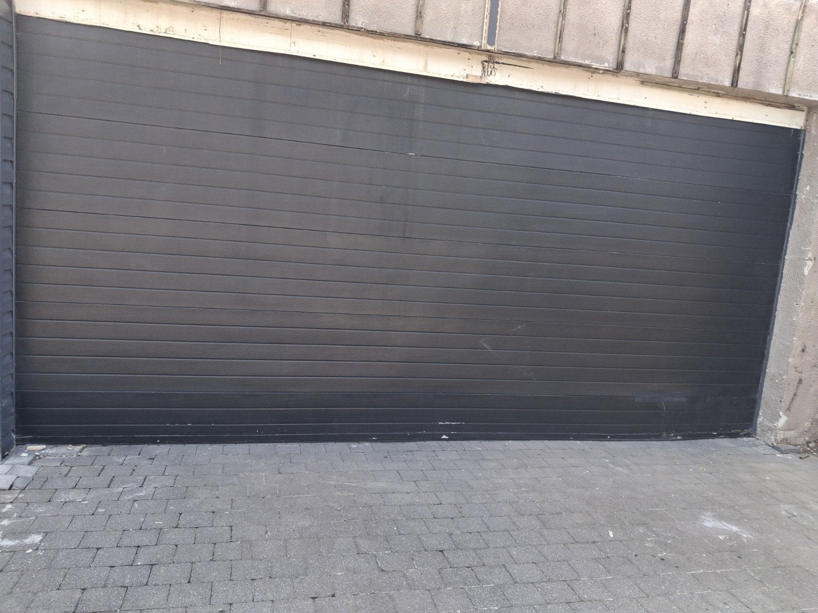 sectionale poort, Tuin en Terras, Ophalen, Kunststof, Gebruikt, 2 meter of meer