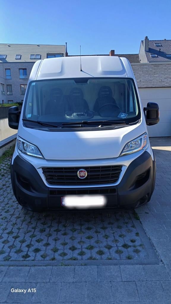 Fiat ducato L3H2 3.0 CNG  2018, Auto's, Voorwielaandrijving, Stof, CNG (Aardgas), Wit