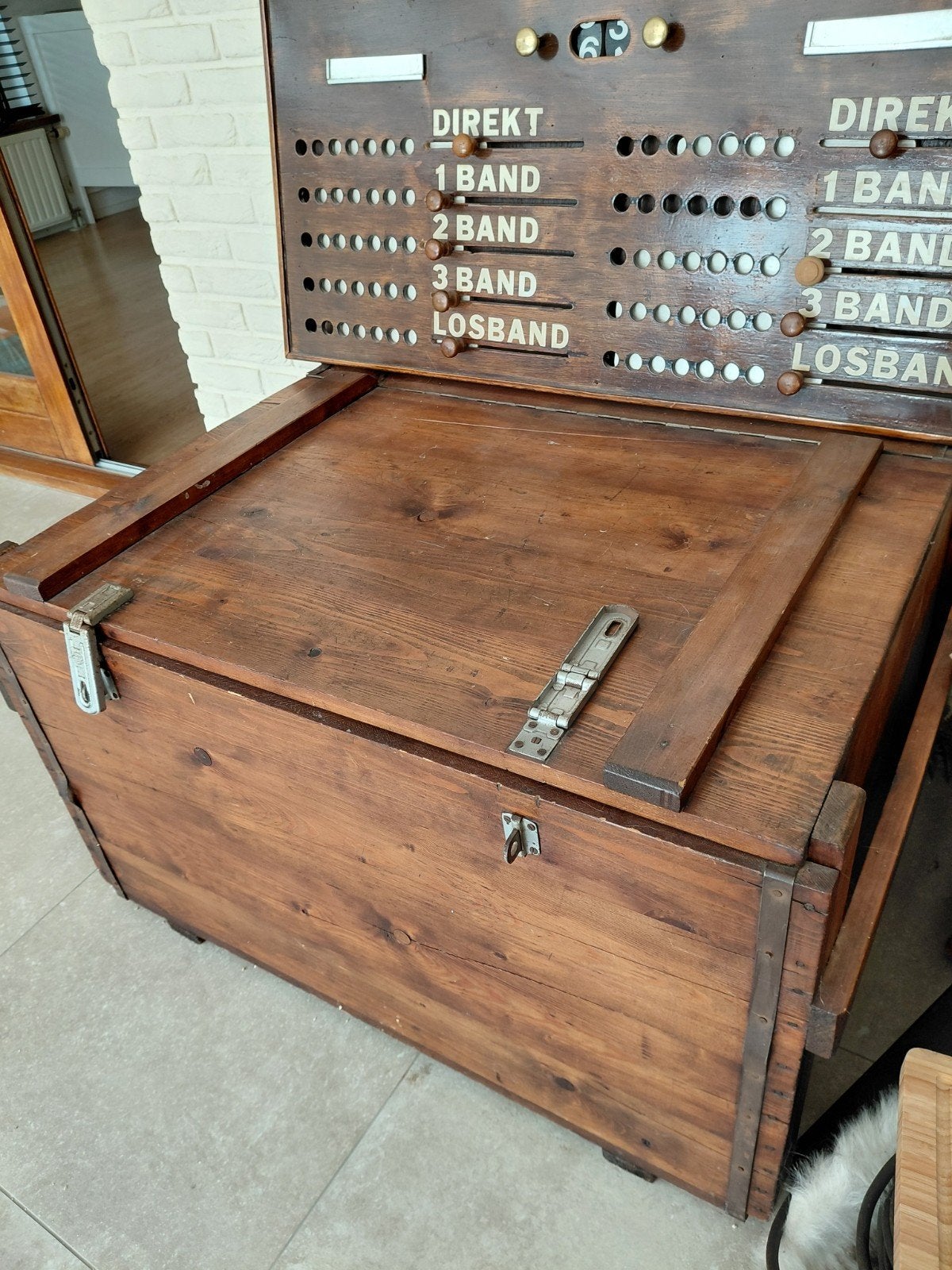 Houten grote kist, Ophalen, Gebruikt, Eikenhout