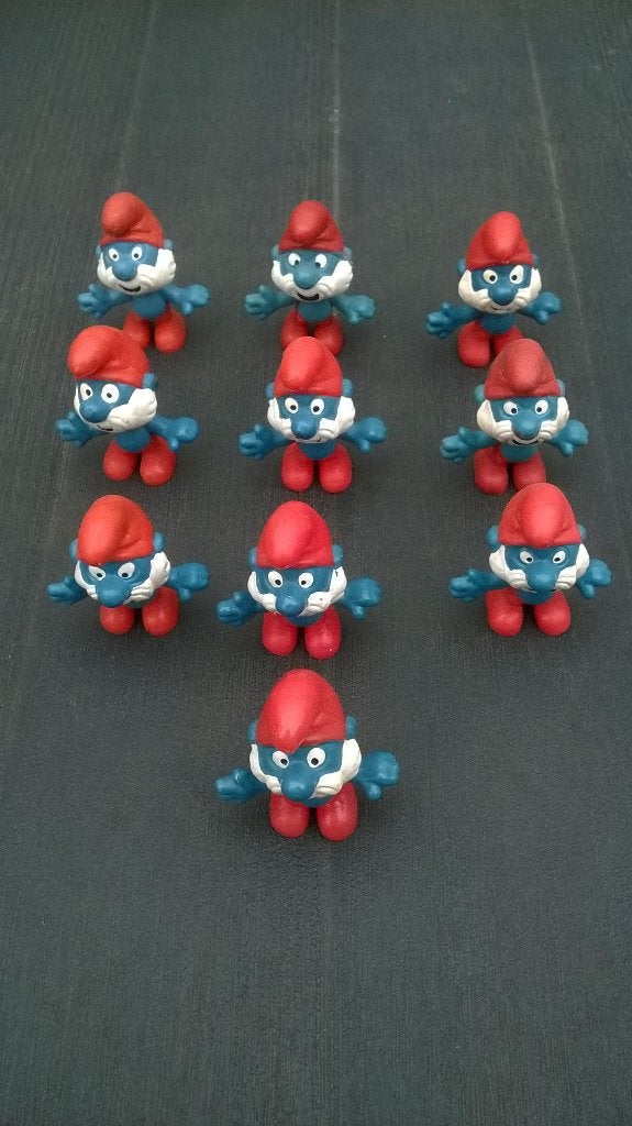 10 Grand Schtroumpfs – 2.0001  – Promotion, Collections, Schtroumpfs, Enlèvement ou Envoi, Utilisé, Grand Schtroumpf, Poupée, Figurine ou Peluche