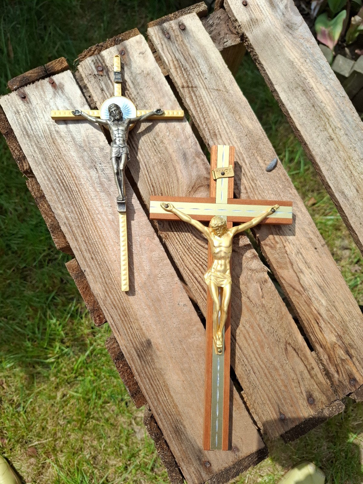 2 kruisjes, Antiek en Kunst, Antiek | Religieuze voorwerpen, Ophalen