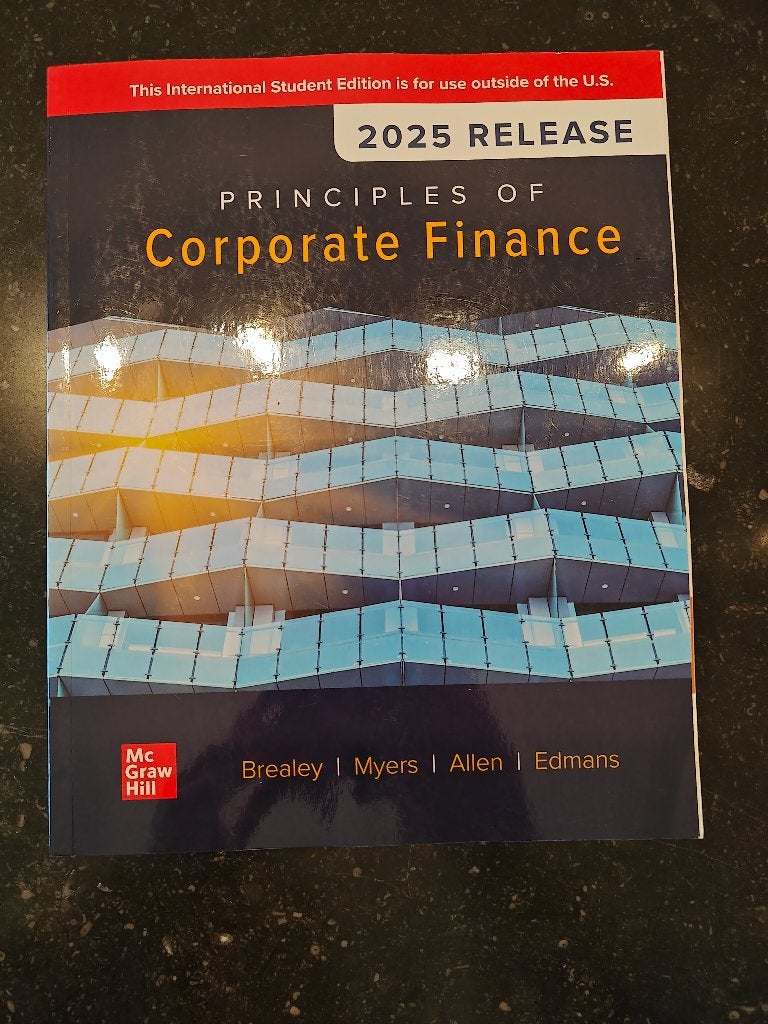 Principles of Corporate Finance 2025 release, Boeken, Ophalen, Nieuw, Management, Brealey