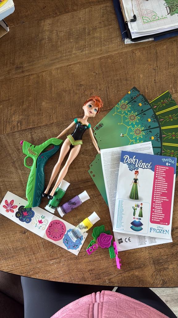 Disney Doh Vinci Frozen Anna’s Design-a-Skirt Kit, Ophalen of Verzenden, Gebruikt