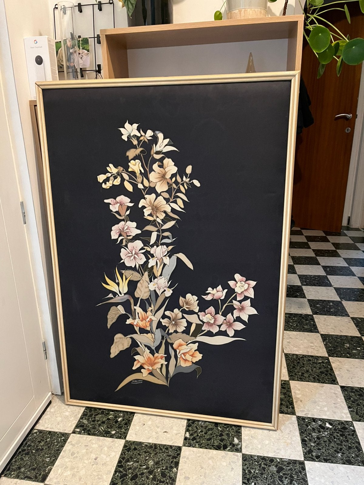 Grand tableau textile Ateliers MERA Madagascar – 119  82 cm, Maison & Meubles, Enlèvement ou Envoi, Comme neuf