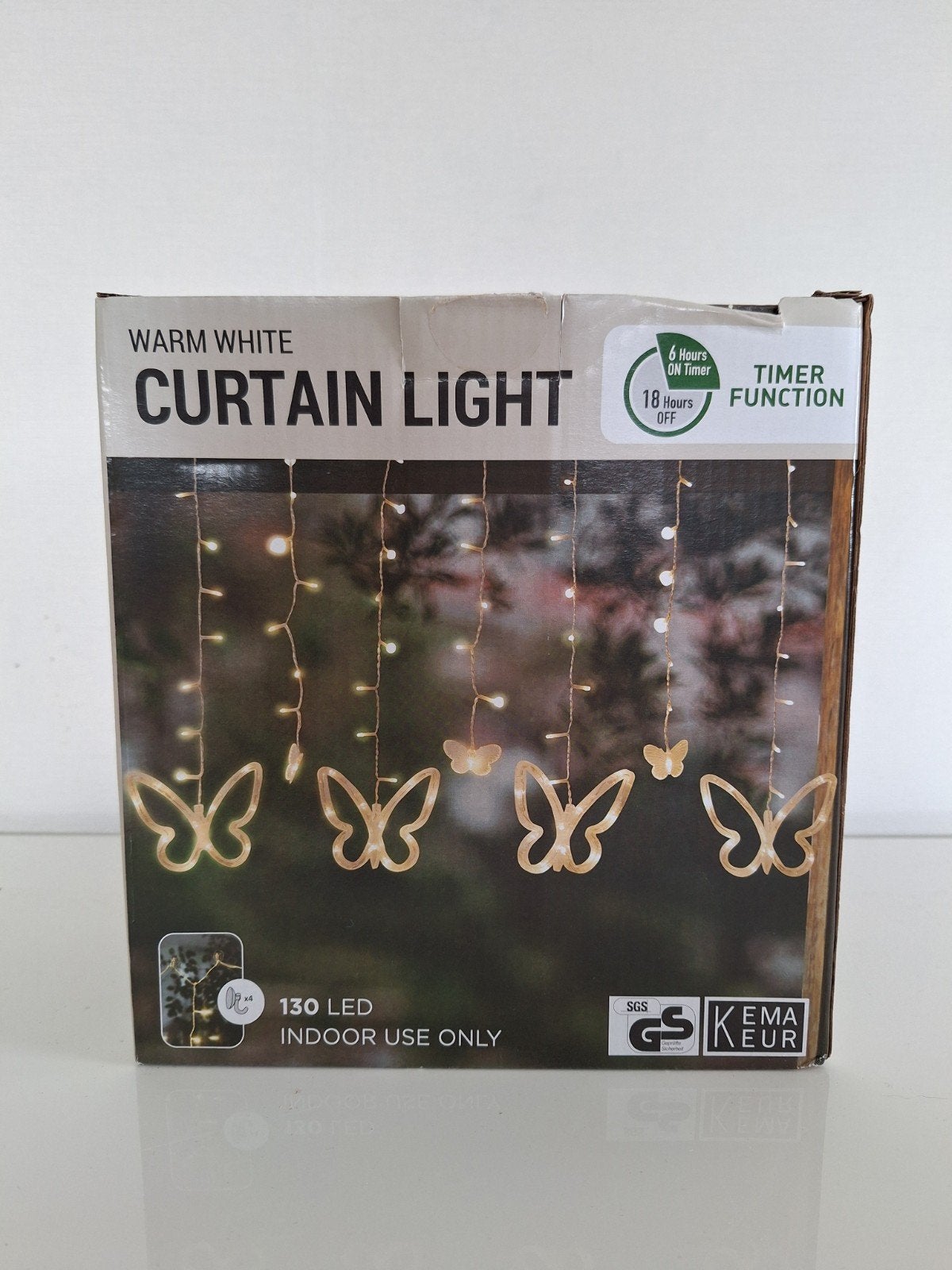 Curtain light / licht slinger vlinders, Ophalen of Verzenden, Zo goed als nieuw, Netvoeding, Overige typen