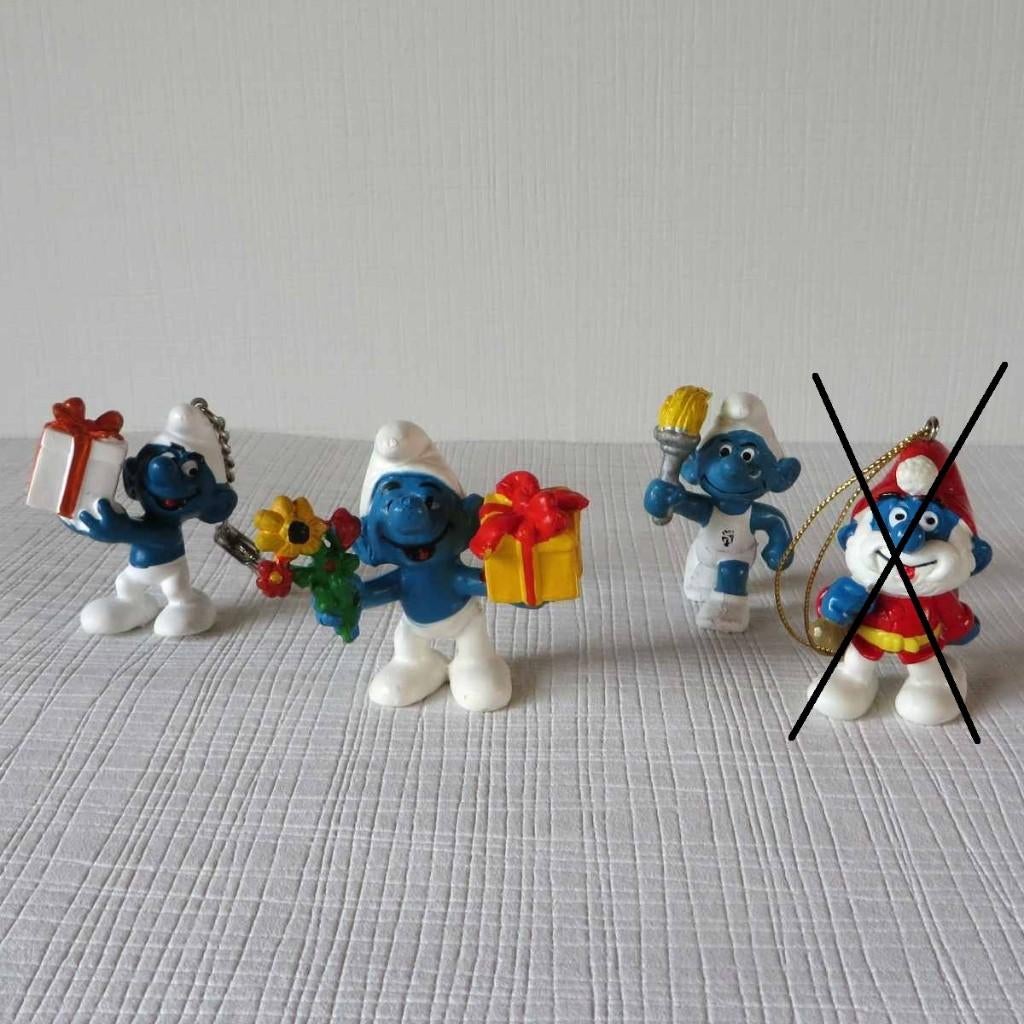 Vintage smurfen Bully / Schleich, Collections, Schtroumpfs, Comme neuf, Poupée, Figurine ou Peluche, Différents Schtroumpfs, Enlèvement ou Envoi