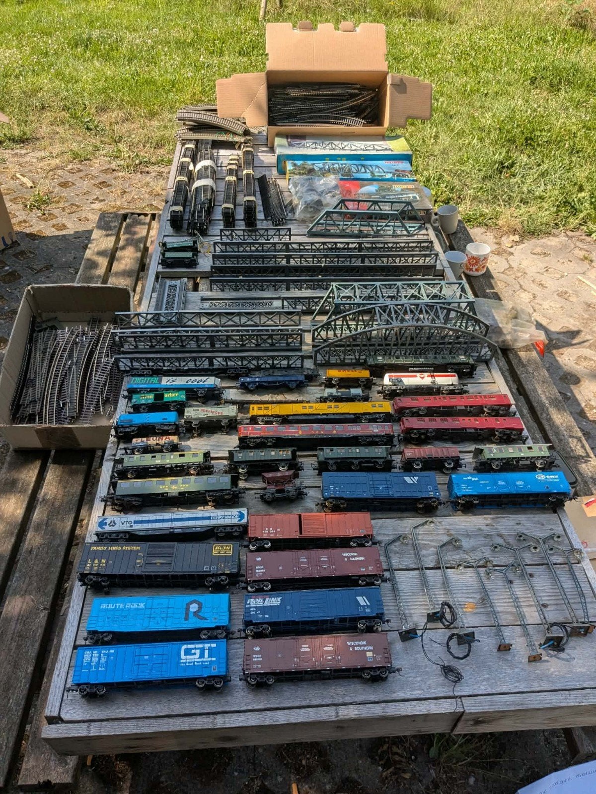 train et rail, Enlèvement