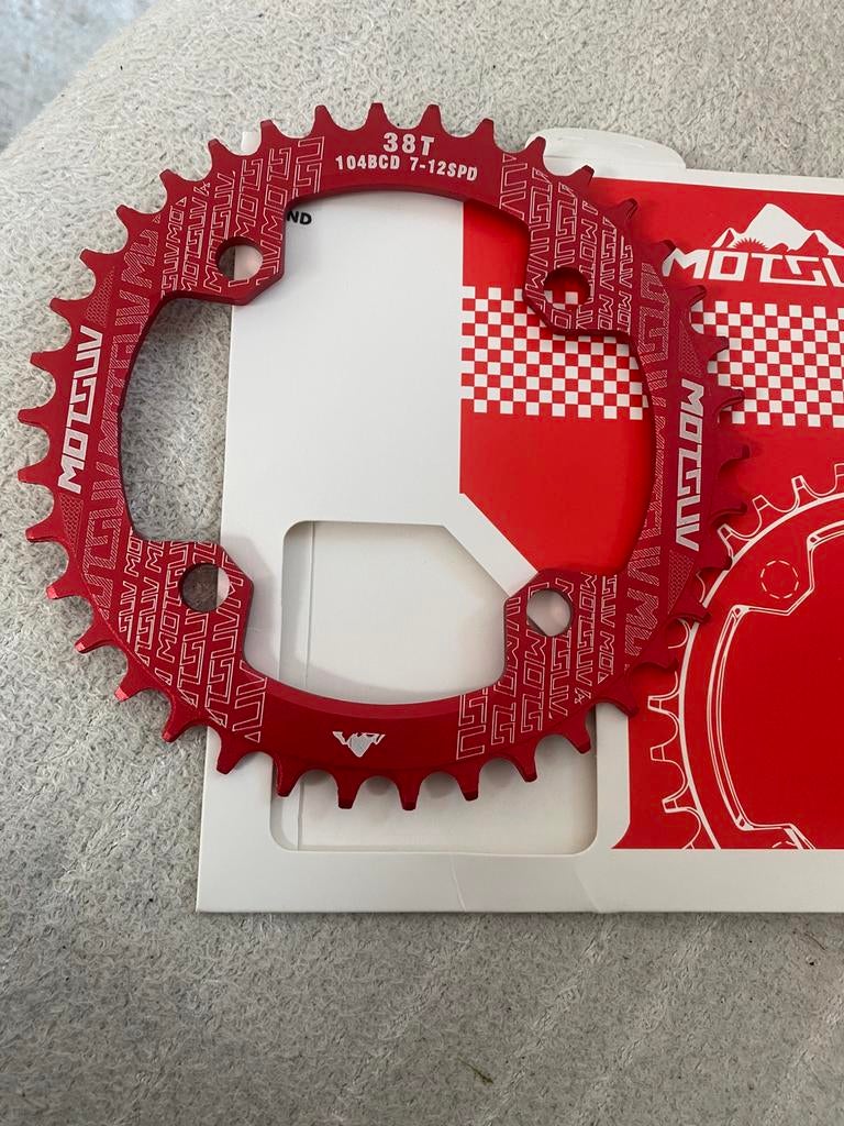 38T Chainring / Narrow Wide 104Bcd / Fiets, Ophalen, Nieuw, Derailleur of Ketting, Aluminium