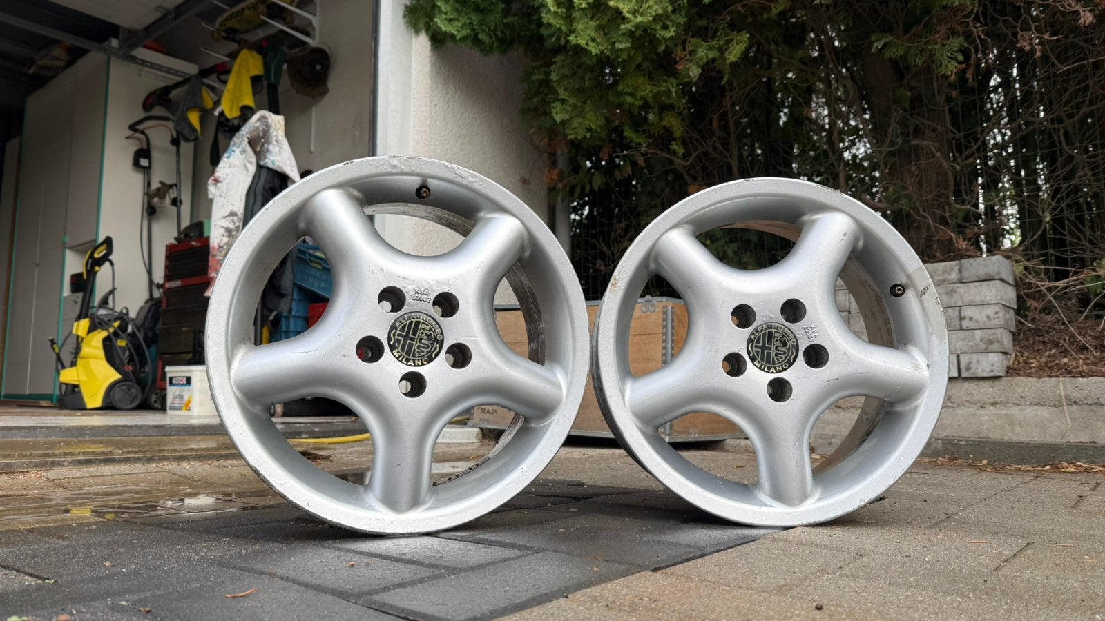 2x 15” velgen voor Alfa Romeo/Fiat/Lancia/aanhangwagen, Auto-onderdelen, Ophalen, Gebruikt, 15 inch, Velg(en)
