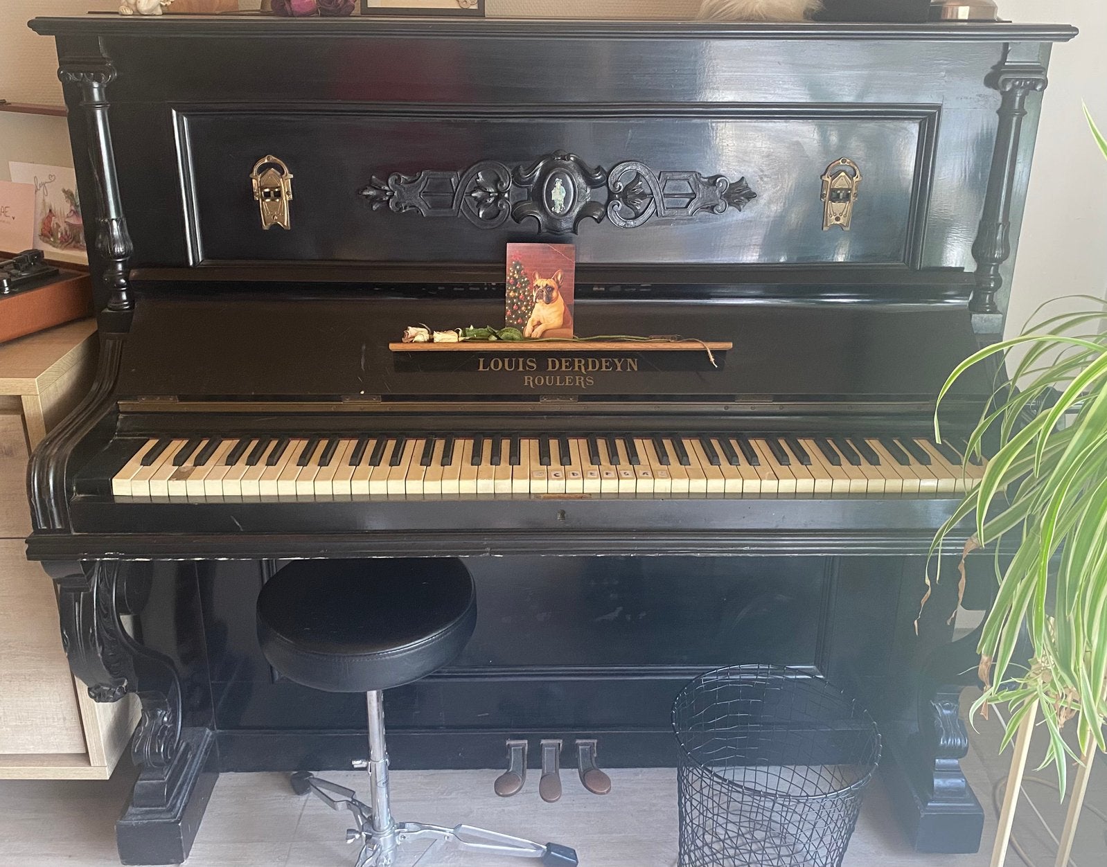 Piano (goed bod), Musique & Instruments, Enlèvement, Utilisé, Noir, Piano
