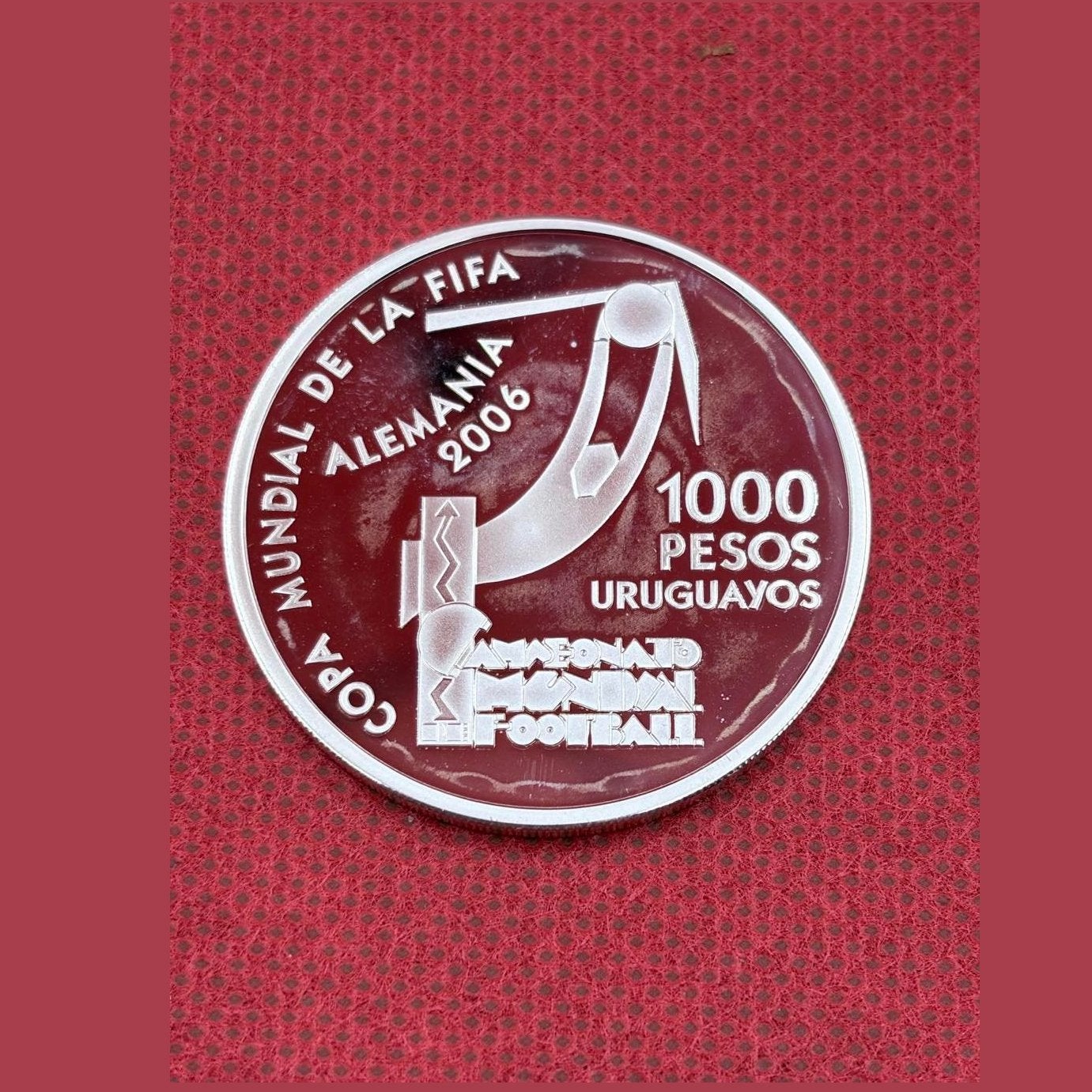 Uruguay 1000 Pesos Uruguayos 2004 - Wechelderzande Proof, Ophalen of Verzenden, Duitsland, Zilver