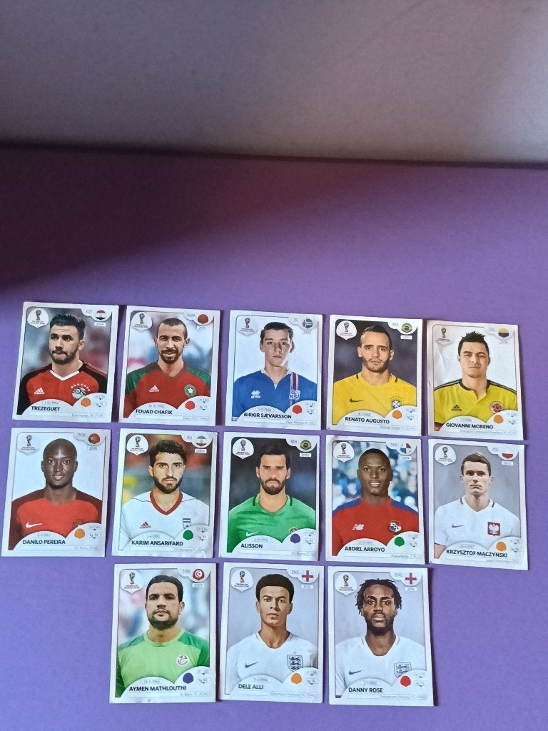 13 stickers: Russia 2018. (panini), Verzamelen, Ophalen of Verzenden, Zo goed als nieuw, Poster, Plaatje of Sticker