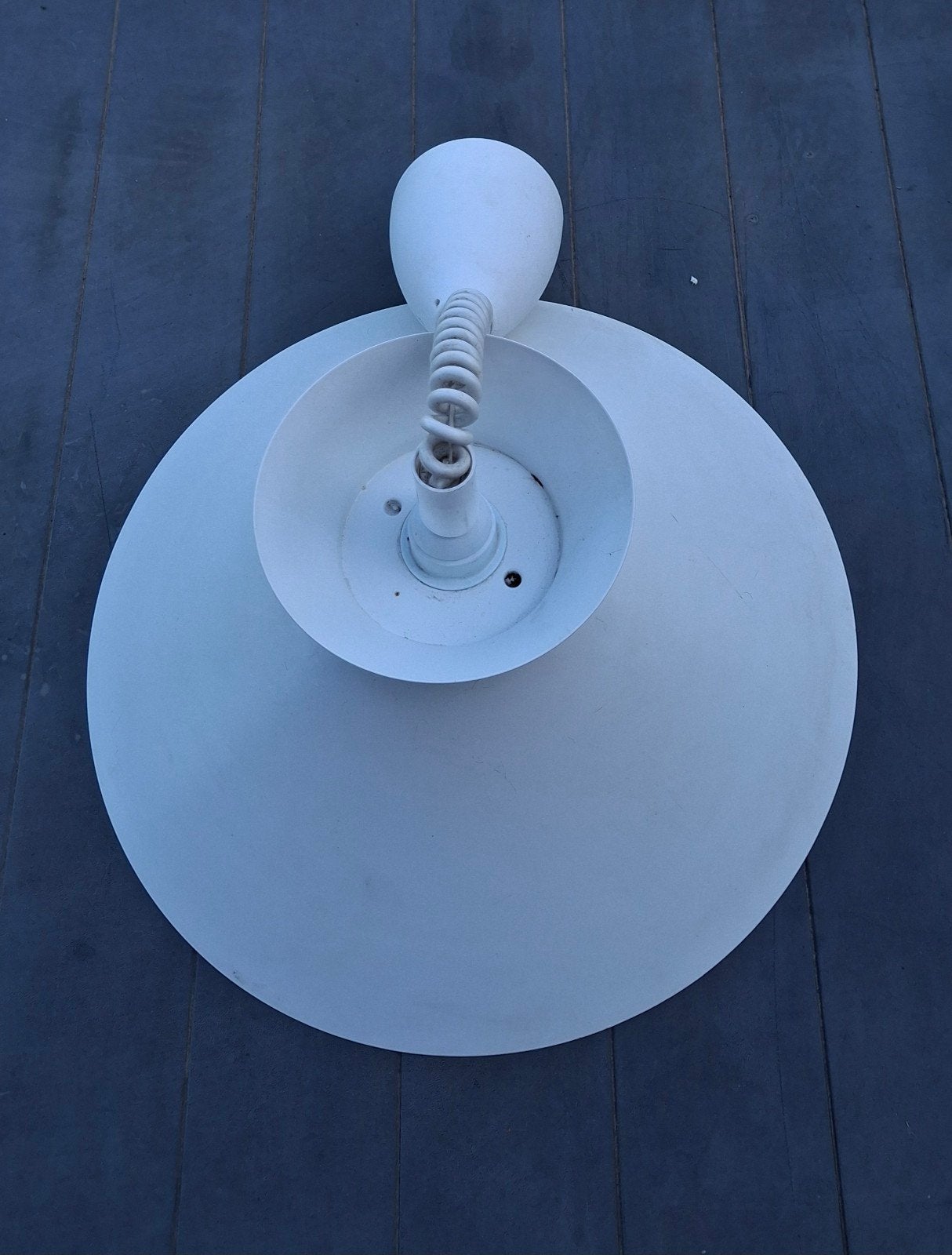 Witte hanglamp Massive (Farada) – Retro / Heksenhoed model, Huis en Inrichting, Lampen | Hanglampen, Ophalen