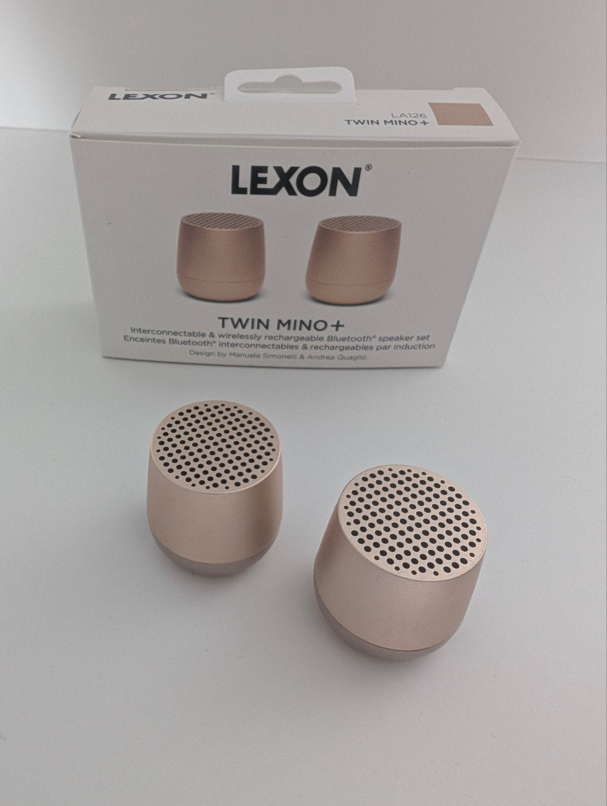 Lexon Twin Mino+, Audio, Tv en Foto, Bluetooth, Nieuw, Ophalen of Verzenden, Draagbare speaker