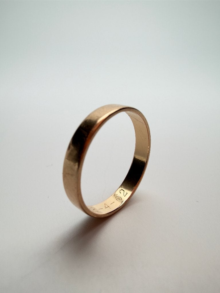 Bague en or 18 carats avec 750 superposés, Enlèvement, Or