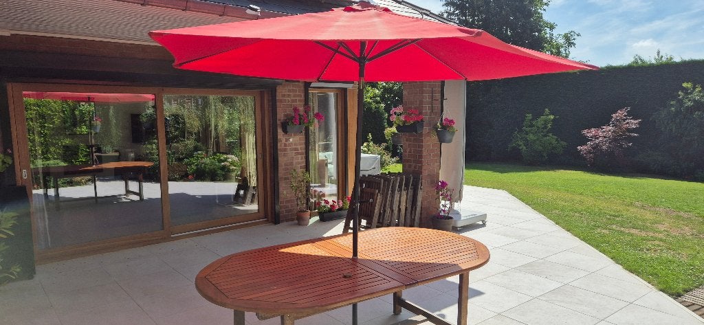 parasol, Jardin & Terrasse, Inclinable, Comme neuf, Enlèvement, 2 à 3 mètres