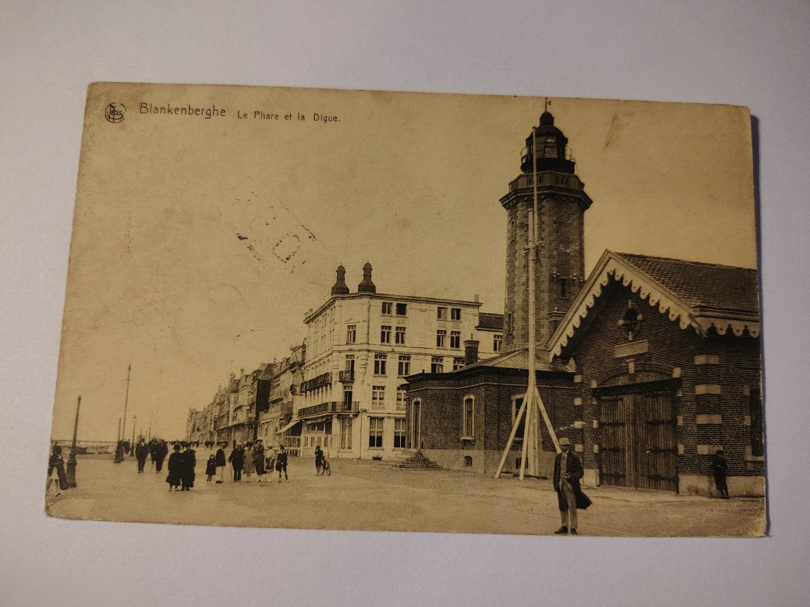 Blankenberge La Phare er la Digue., Ophalen of Verzenden