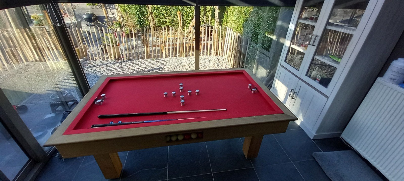 tapbiljart, Sport en Fitness, Ophalen, Gebruikt, Biljarttafel