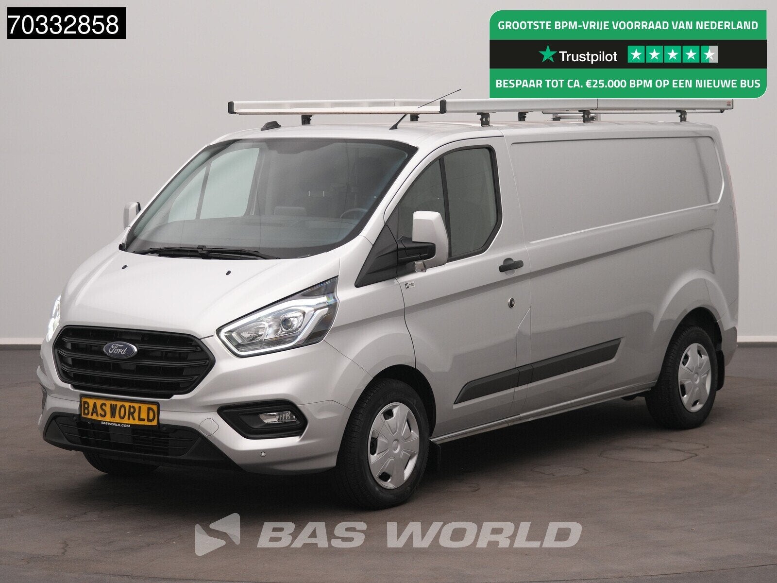 Ford Transit Custom 130PK Automaat L2 Imperiaal Groot Scherm, Automaat, Stof, Euro 6, 4 cilinders