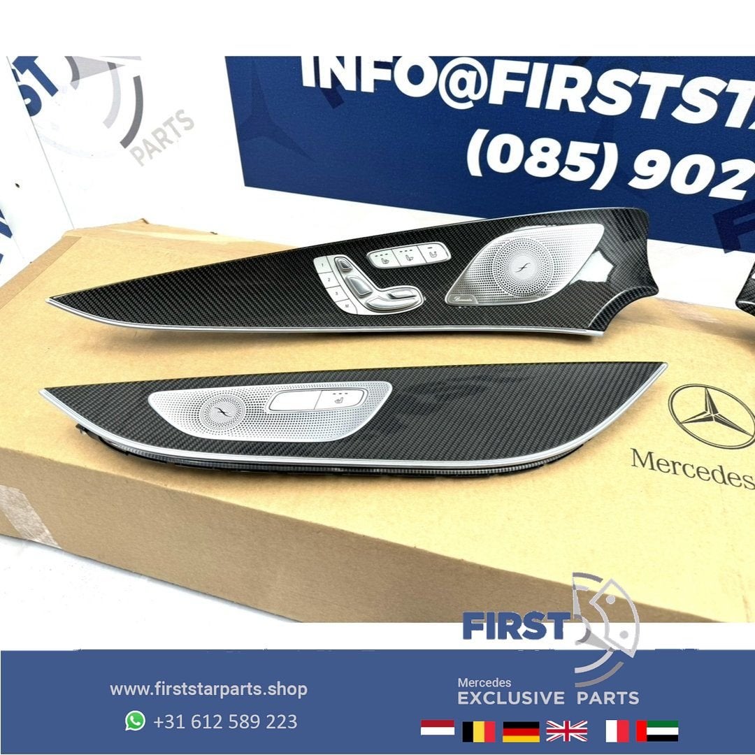 W257 C257 CLS KLASSE CARBON DEUR LIJSTEN SET INTERIEUR LRVA, Auto-onderdelen, Gebruikt, -, Ophalen of Verzenden, -