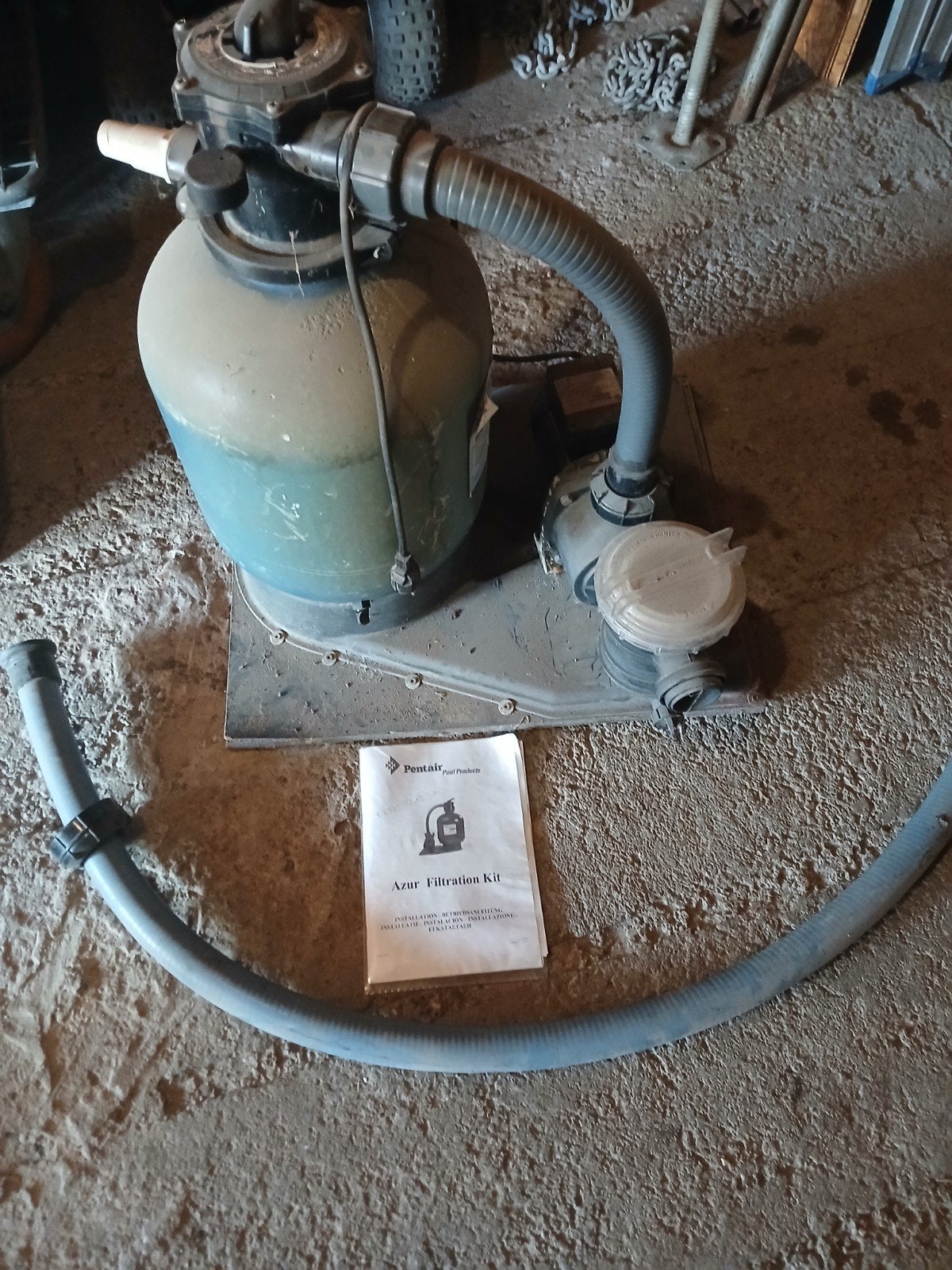 zandfilter + pomp + handleiding + aansluitdarm, Ophalen of Verzenden, Gebruikt, Filter