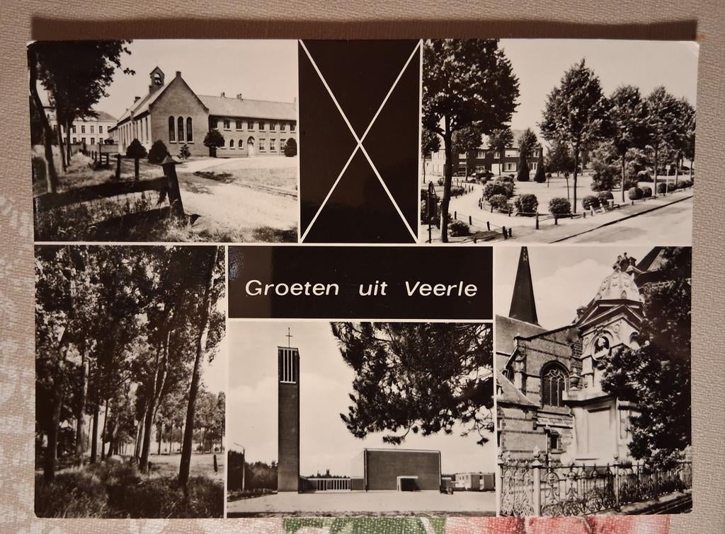 Vintage Postkaart Veerle, Verzamelen, Ophalen of Verzenden