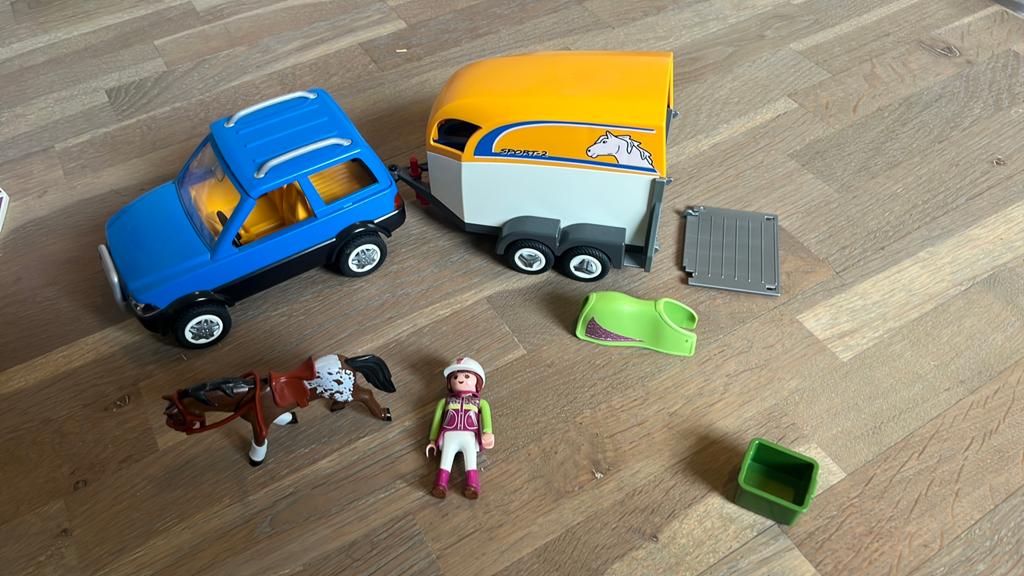 Playmobil Voertuig met paardentrailer 5223, Enlèvement ou Envoi, Utilisé, Ensemble complet