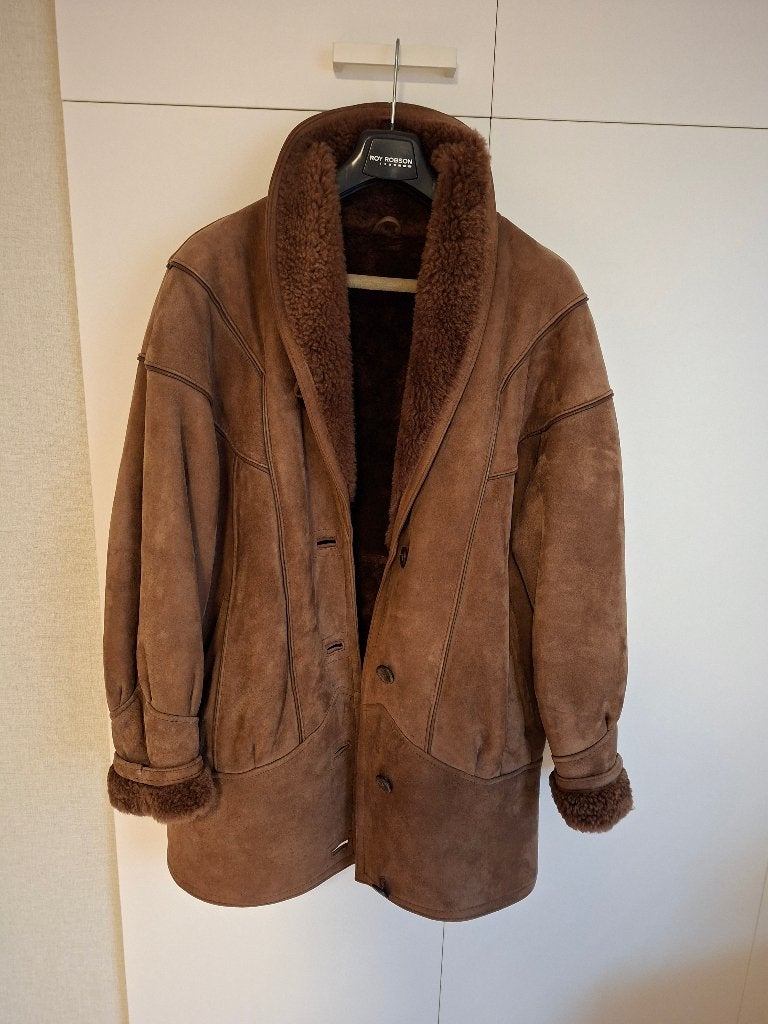Jas mouton retourné maat 42, Vêtements | Femmes, Brun, Enlèvement, Porté, Taille 42/44 (L)