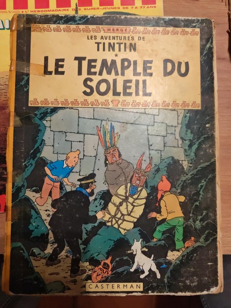 Tintin – Le Temple du Soleil – Casterman – Dos rouge – Éditi, Collections, Enlèvement