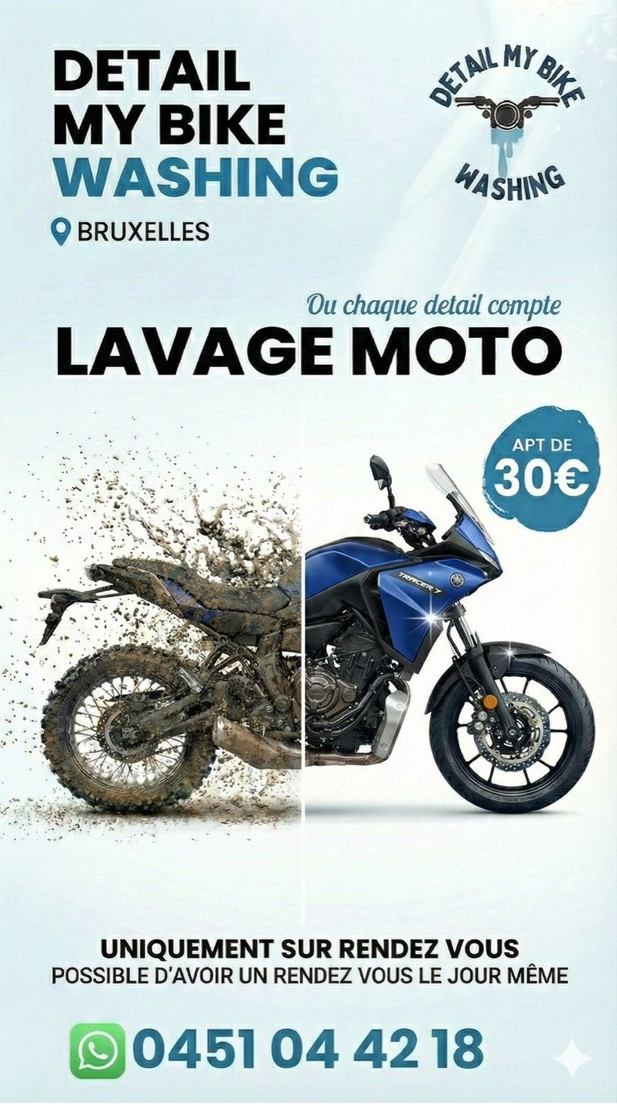 Lavage detailing de moto avec des produits de qualite, Motoren, Handleidingen en Instructieboekjes, Ophalen of Verzenden