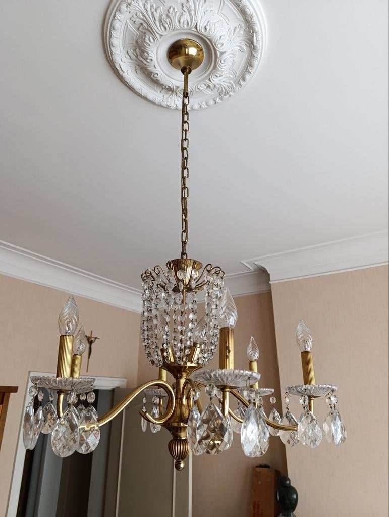 Luster uit geslepen glas, Ophalen, Glas
